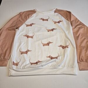 Wiener‎ Dog Baseball Style Long Sleeve Shirt